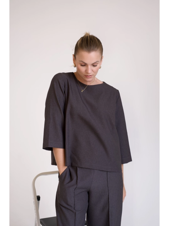 Grafitowa bluzka Platino